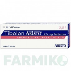 ТИБОЛОН (TIBOLON) 2,5 мг таблетки 28 шт - Тиболон ARISTO PHARMA