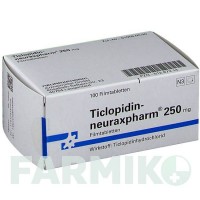 ТИКЛОПИДИН (TICLOPIDIN) 250 мг таблетки 100 шт - Тиклопидин NEURAXPHARM