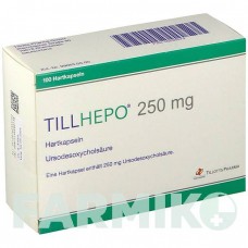 ТІЛЛГЕПО (TILLHEPO) 250 мг капсули 100 шт - Урсодезоксихолева кислота TILLOTTS PHARMA