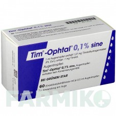 ТИМ ОФТАЛ (TIM OPHTAL) 0,1% капли 60x0,5 мл - Тимолол DR.WINZER PHARMA