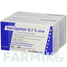 ТИМ ОФТАЛ (TIM OPHTAL) 0,1% капли 120x0,5 мл - Тимолол DR.WINZER PHARMA