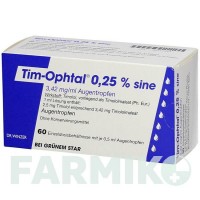 ТИМ ОФТАЛ (TIM OPHTAL) 0,25% капли 60x0,5 мл - Тимолол DR.WINZER PHARMA