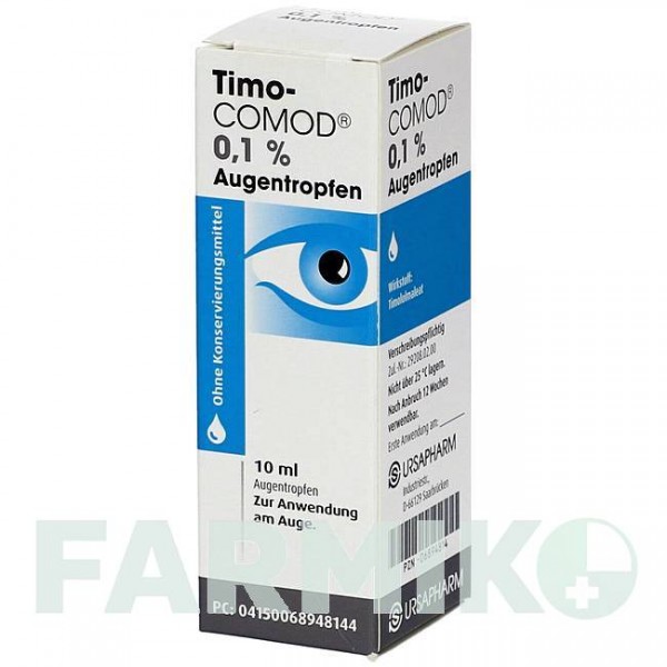 ТИМО КОМОД (TIMO COMOD) 0,1% капли 10 мл - Тимолол URSAPHARM