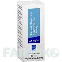 ТИМОЛОЛ (TIMOLOL) 2,5 мг/мл краплі 1x5 мл - Тимолол MICRO LABS