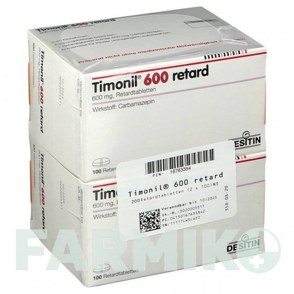 ТИМОНІЛ (TIMONIL) 600 таблетки 200 шт - Карбамазепін DESITIN