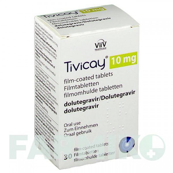 ТИВИКАЙ (TIVICAY) 10 мг таблетки 30 шт - Долутегравир VIIV HEALTHCARE