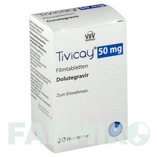ТІВІКАЙ (TIVICAY) 50 мг таблетки 30 шт - Долутегравір ABACUS MEDICINE
