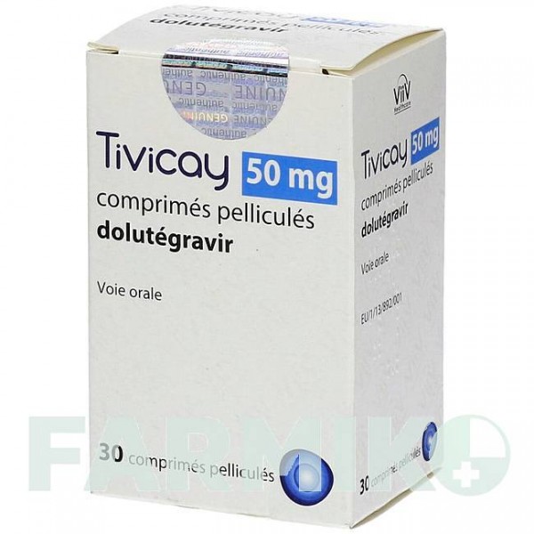 ТІВІКАЙ (TIVICAY) 50 мг таблетки 30 шт - Долутегравір EUROPEAN PHARMA