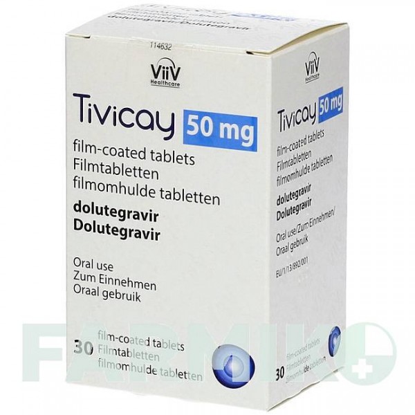 ТИВИКАЙ (TIVICAY) 50 мг таблетки 30 шт - Долутегравир VIIV HEALTHCARE