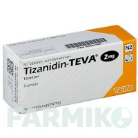 ТИЗАНІДИН (TIZANIDIN) 2 мг таблетки 50 шт - Тизанідин TEVA
