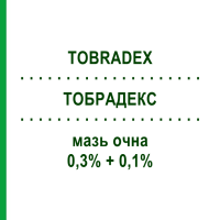 ТОБРАДЕКС (TOBRADEX) 0,3% + 0,1% мазь очна 3,5 г - Дексаметазон, Антибіотик MEDIFARM