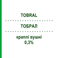 ТОБРАЛ (TOBRAL) 0,3% капли ушные 5 мл - Активные вещества NOVARTIS