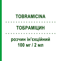 ТОБРАМІЦИН (TOBRAMICINA) 100 мг/2 мл розчин ін’єкційний 1 шт - Тобраміцин I.B.I.GIOVANNI LORENZINI