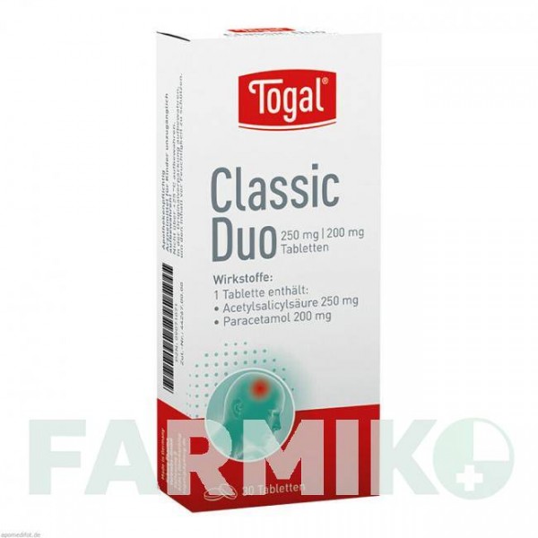 ТОГАЛ (TOGAL) таблетки 30 шт - Парацетамол, Другое KYBERG PHARMA