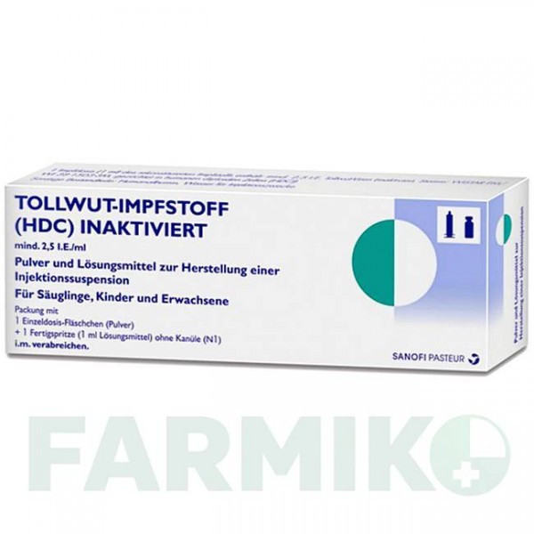 ТОЛЛВУТ ИМПСТОФФ (TOLLWUT IMPFSTOFF) порошок 1 шт - Бешенство инактивированный вирус SANOFI