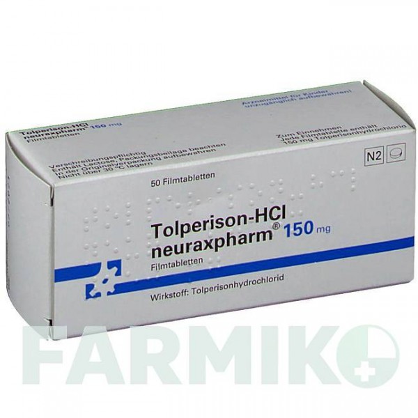ТОЛПЕРИЗОН (TOLPERISON) 150 мг таблетки 50 шт - Толперизон NEURAXPHARM