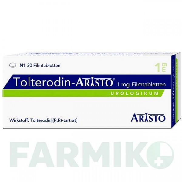 ТОЛТЕРОДИН (TOLTERODIN) 1 мг таблетки 30 шт - Толтеродин ARISTO PHARMA