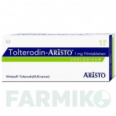 ТОЛТЕРОДИН (TOLTERODIN) 1 мг таблетки 100 шт - Толтеродин ARISTO PHARMA
