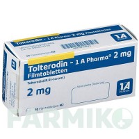 ТОЛТЕРОДИН (TOLTERODIN) 2 мг таблетки 50 шт - Толтеродин 1 A PHARMA
