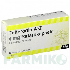 ТОЛТЕРОДИН (TOLTERODIN) 4 мг капсулы 28 шт - Толтеродин ABZ PHARMA