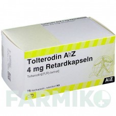 ТОЛТЕРОДИН (TOLTERODIN) 4 мг капсулы 98 шт - Толтеродин ABZ PHARMA