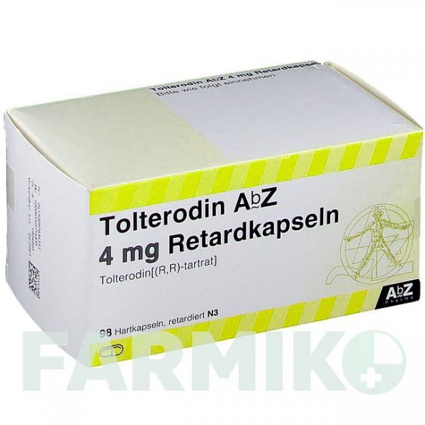 ТОЛТЕРОДИН (TOLTERODIN) 4 мг капсулы 98 шт - Толтеродин ABZ PHARMA