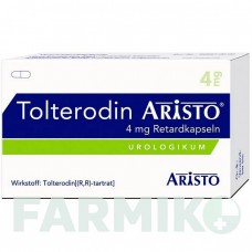 ТОЛТЕРОДИН (TOLTERODIN) 4 мг капсулы 98 шт - Толтеродин ARISTO PHARMA