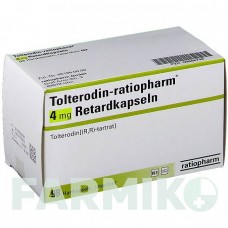 ТОЛТЕРОДИН (TOLTERODIN) 4 мг капсулы 98 шт - Толтеродин RATIOPHARM