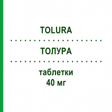 ТОЛУРА (TOLURA) 40 мг таблетки 28 шт - Телмисартан KRKA FARMACEUTICI