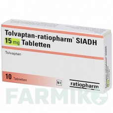 ТОЛВАПТАН (TOLVAPTAN) 15 мг таблетки 10 шт - Толваптан RATIOPHARM