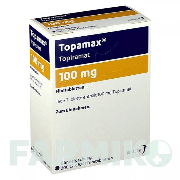 ТОПАМАКС (TOPAMAX) 100 мг таблетки 200 шт - Топірамат JANSSEN CILAG
