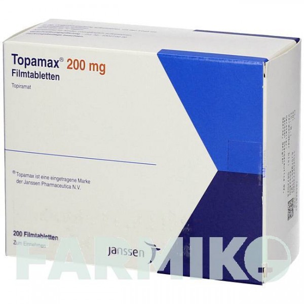 ТОПАМАКС (TOPAMAX) 200 мг таблетки 200 шт - Топирамат KOHLPHARMA