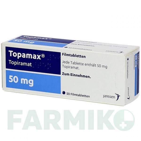 ТОПАМАКС (TOPAMAX) 50 мг таблетки 50 шт - Топирамат JANSSEN CILAG
