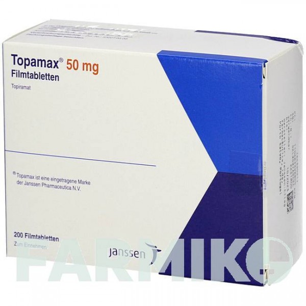 ТОПАМАКС (TOPAMAX) 50 мг таблетки 200 шт - Топирамат KOHLPHARMA