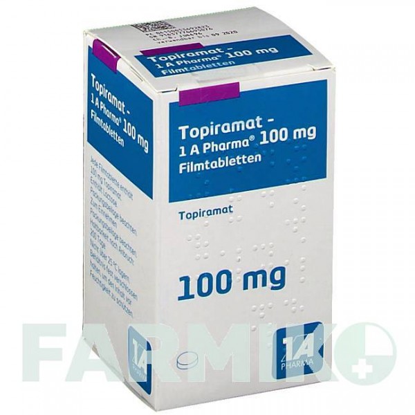 ТОПИРАМАТ (TOPIRAMAT) 100 мг таблетки 50 шт - Топирамат 1 A PHARMA