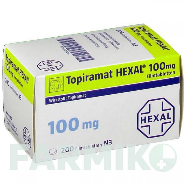 ТОПИРАМАТ (TOPIRAMAT) 100 мг таблетки 100 шт - Топирамат HEXAL