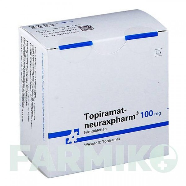 ТОПИРАМАТ (TOPIRAMAT) 100 мг таблетки 50 шт - Топирамат NEURAXPHARM