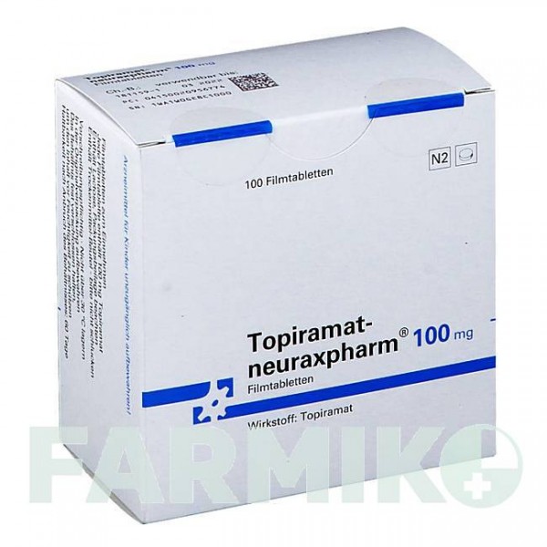 ТОПИРАМАТ (TOPIRAMAT) 100 мг таблетки 100 шт - Топирамат NEURAXPHARM