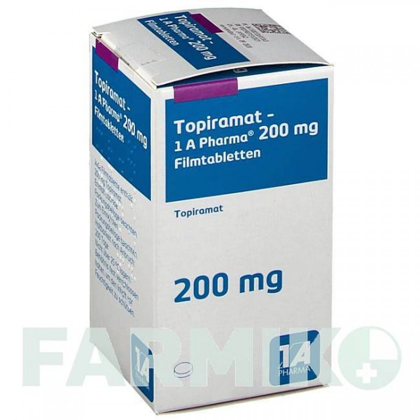 ТОПІРАМАТ (TOPIRAMAT) 200 мг таблетки 100 шт - Топірамат 1 A PHARMA