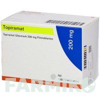 ТОПІРАМАТ (TOPIRAMAT) 200 мг таблетки 100 шт - Топірамат GLENMARK