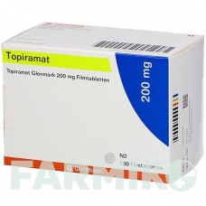 ТОПІРАМАТ (TOPIRAMAT) 200 мг таблетки 100 шт - Топірамат GLENMARK