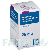 ТОПИРАМАТ (TOPIRAMAT) 25 мг таблетки 200 шт - Топирамат 1 A PHARMA