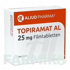 ТОПІРАМАТ (TOPIRAMAT) 25 мг таблетки 200 шт - Топірамат ALIUD PHARMA