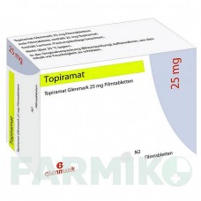 ТОПІРАМАТ (TOPIRAMAT) 25 мг таблетки 50 шт - Топірамат GLENMARK