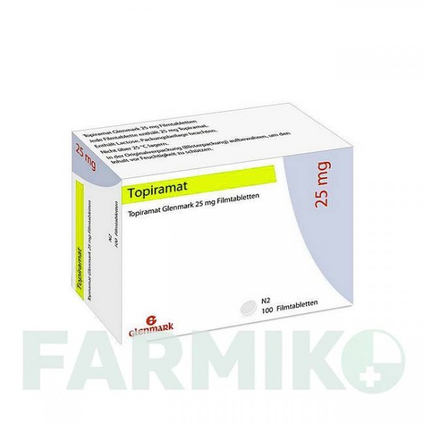 ТОПИРАМАТ (TOPIRAMAT) 25 мг таблетки 200 шт - Топирамат GLENMARK