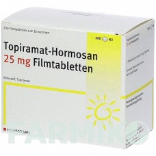 ТОПІРАМАТ (TOPIRAMAT) 25 мг таблетки 200 шт - Топірамат HORMOSAN PHARMA