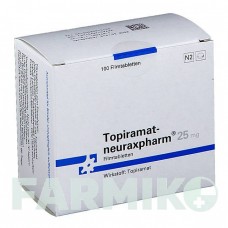 ТОПІРАМАТ (TOPIRAMAT) 25 мг таблетки 200 шт - Топірамат NEURAXPHARM