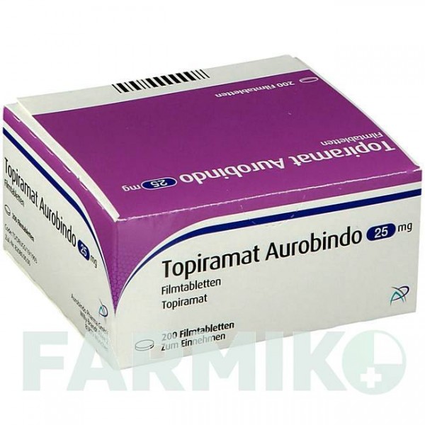 ТОПИРАМАТ (TOPIRAMAT) 25 мг таблетки 200 шт - Топирамат PUREN PHARMA