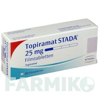 ТОПІРАМАТ (TOPIRAMAT) 25 мг таблетки 50 шт - Топірамат STADAPHARM