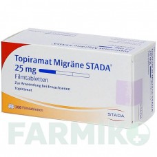 ТОПИРАМАТ (TOPIRAMAT) 25 мг таблетки 100 шт - Топирамат STADAPHARM